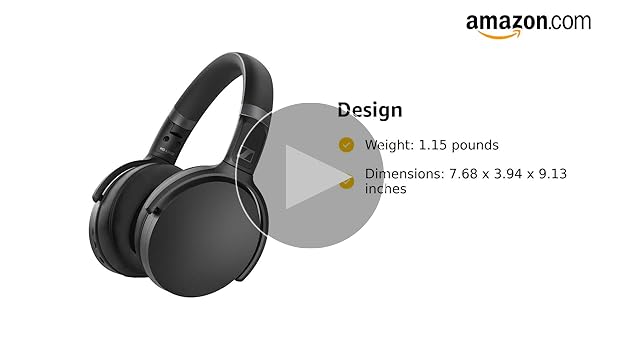 Amazon.com: Sennheiser HD 450SE Black Bluetooth 5.0 Wireless
