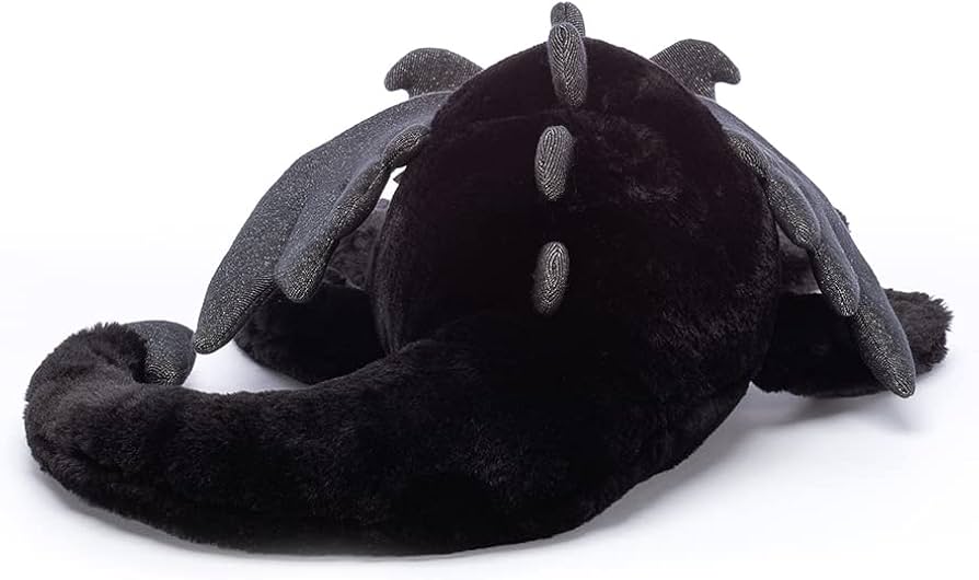 Amazon.co.jp: ジェリーキャットオニキスドラゴンのぬいぐるみ。巨大な