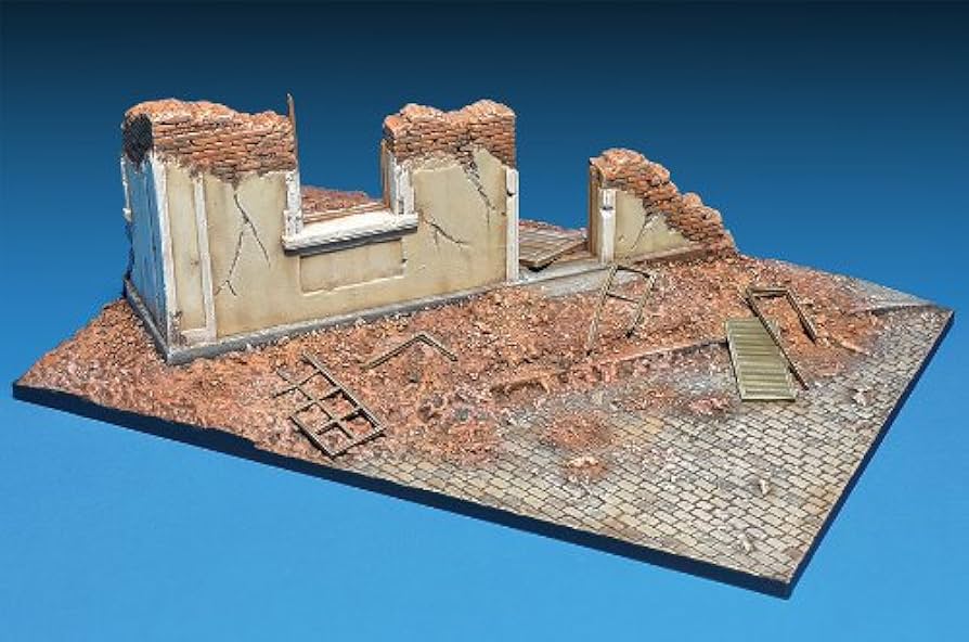 Amazon | ミニアート 1/35 ジオラマベース39 廃墟の建物 MA36039