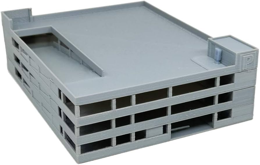 Amazon | Outland Models 鉄道模型風景 4階建て立体駐車場ビル 1/160 N