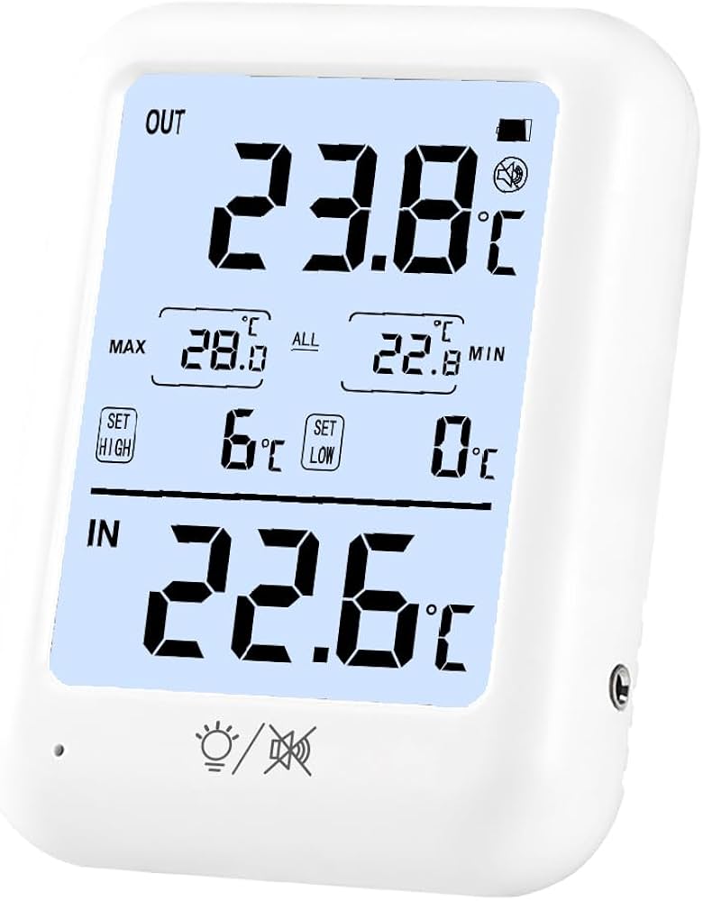 Amazon.co.jp: デジタル冷蔵庫冷凍庫温度計アラーム付き - 室内/室外