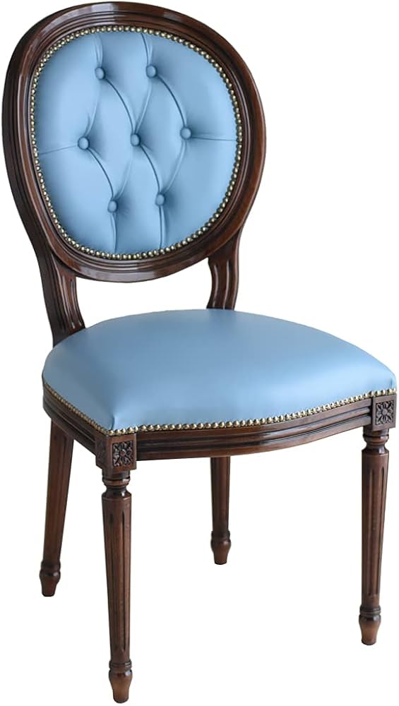 Amazon｜イタリア製 ルネッサンスItalia 彫刻ダイニングチェアー・本革