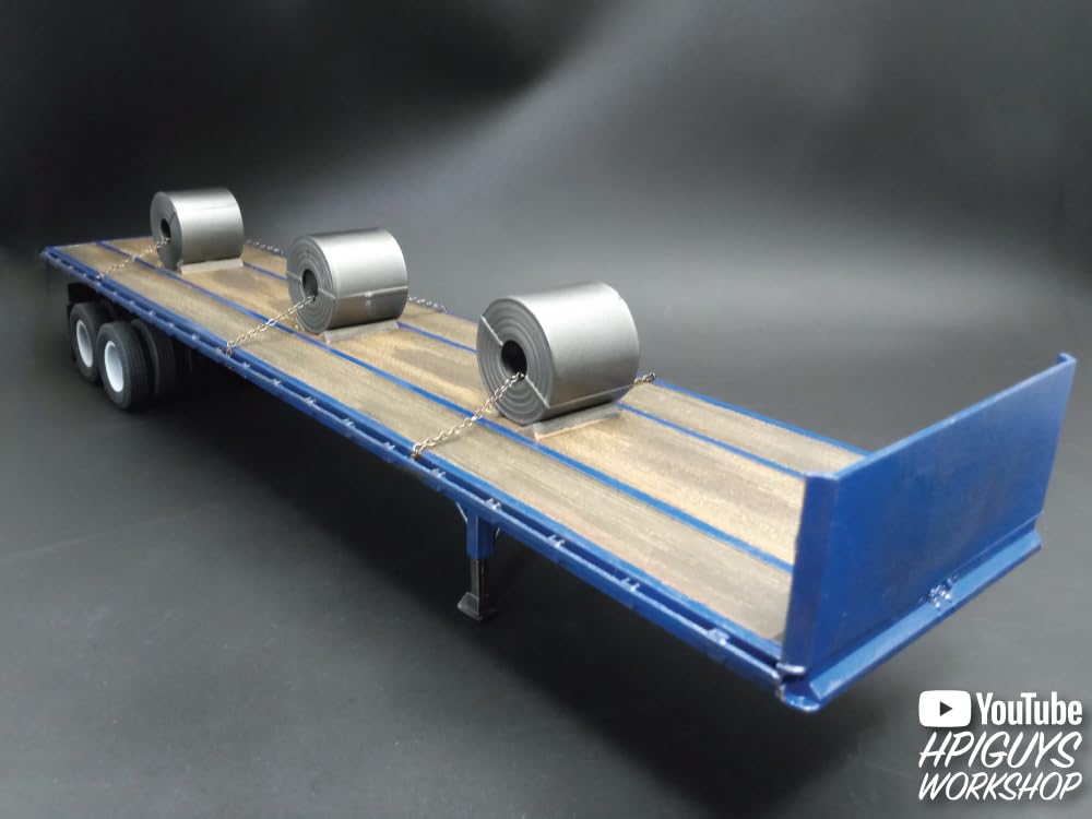 Amazon.com: AMT Fruehauf Flatbed Trailer 1:25 Scale Model KIt