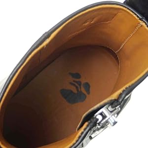 Amazon | [オフホワイト] ブーツ SPONGE SOLE LEATHER ZIP BOOT