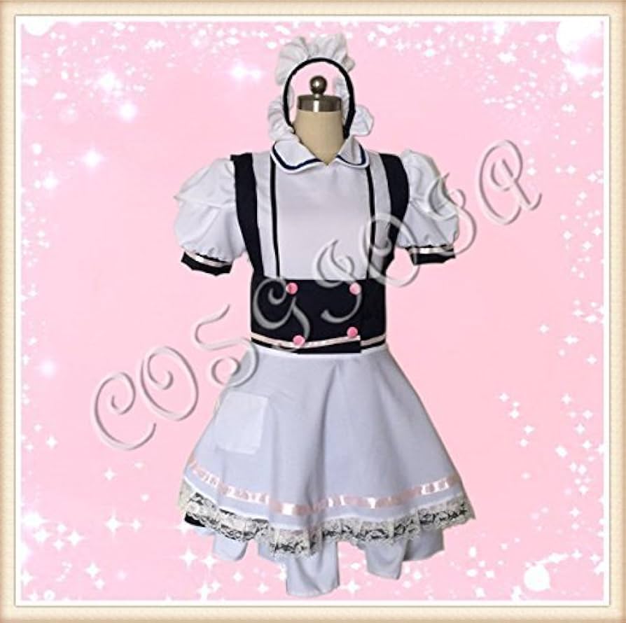 Amazon.co.jp: 男性サイズL めいどりーみん メイド服 コスプレ衣装