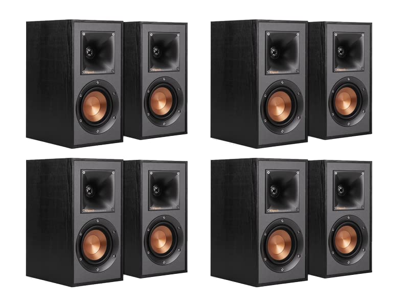 Amazon.com: Klipsch Reference R-41M Bookshelf Speaker (4 Pairs - 8