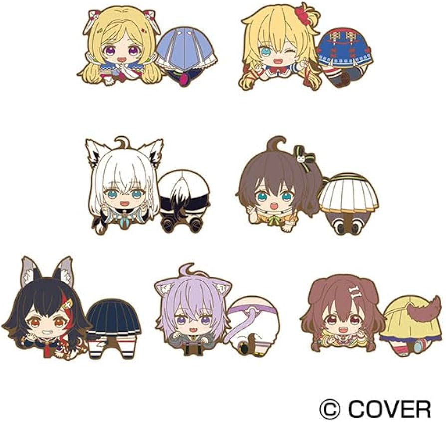 Amazon.co.jp: ホロライブ のっかりラバークリップ♯2 7個入りBOX