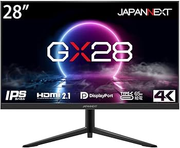 Amazon.co.jp: JAPANNEXT 「GX28」28型HDMI2.1 4K(3840 x 2160) 144Hz
