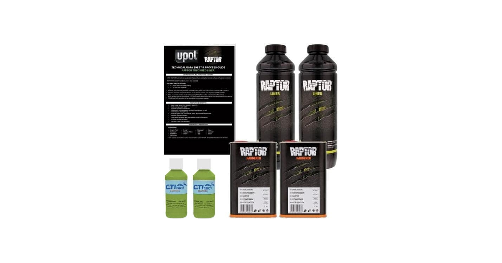 Amazon.com: Raptor Truck Bed Liner Kit with Colored Lime Green