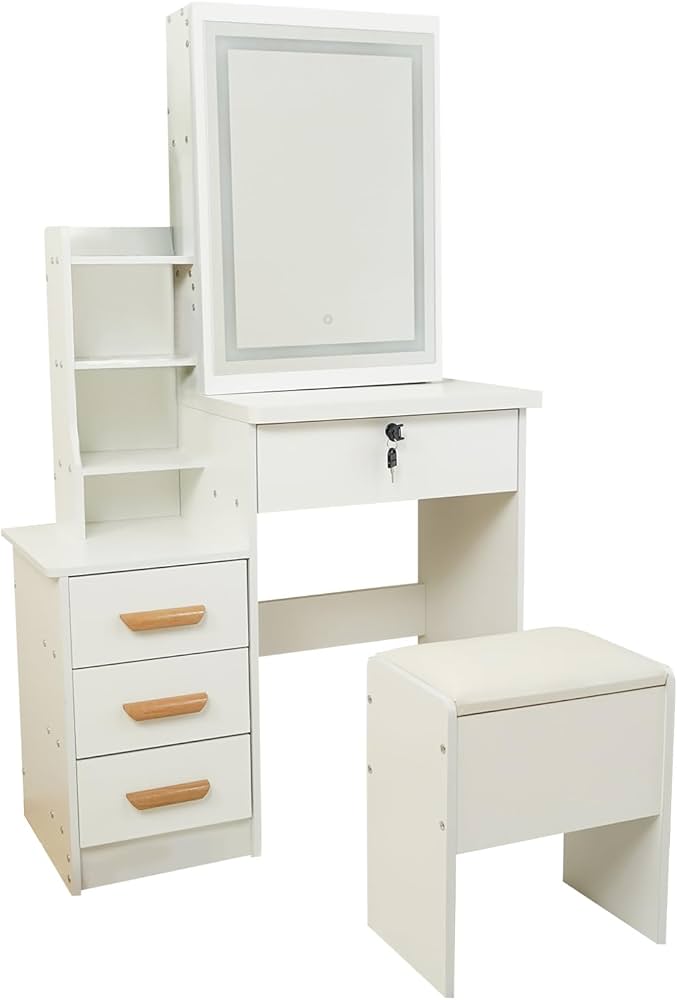 Amazon｜雑貨の国のアリス ドレッサー ライト付き ドレッサーテーブル