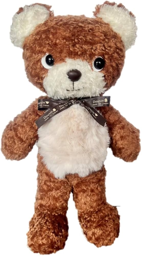 Amazon.co.jp: 童心タグリボン付き クマのモコM ぬいぐるみ 中国製