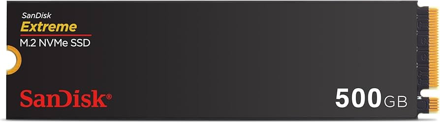 Amazon.com: SanDisk 500GB Extreme M.2 NVMe SSD - PCIe Gen 4.0, Up
