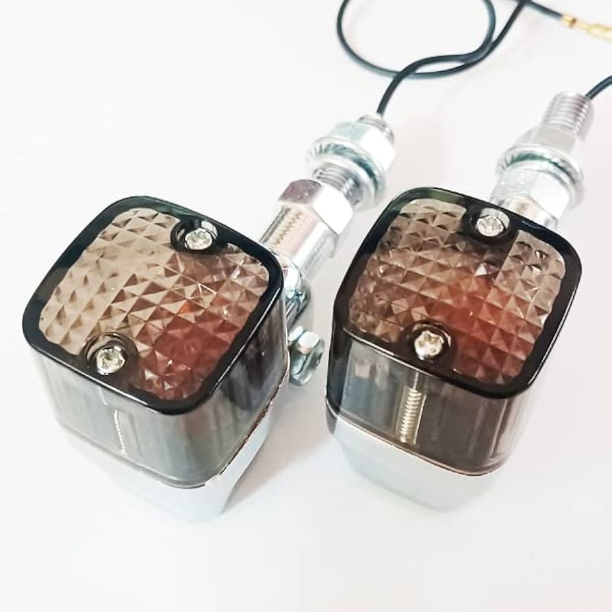 Amazon | 角型 メッキ ヨーロピアン ウインカー スモークレンズ 2個