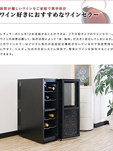 Amazon.co.jp: ottostyle.jp ワインセラー 容量 33L セパレート 2段式