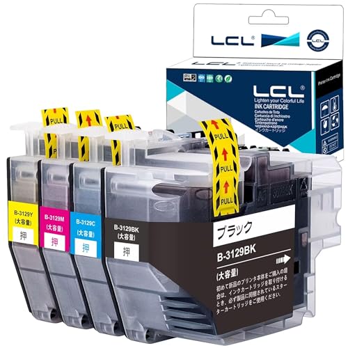 Amazon.co.jp: LCL Brother用 ブラザー用 LC3129-4PK LC3129 増量 互換