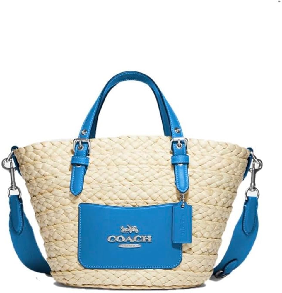 Amazon | [コーチ] COACH トートバッグ ストロー レザー ミニ かご