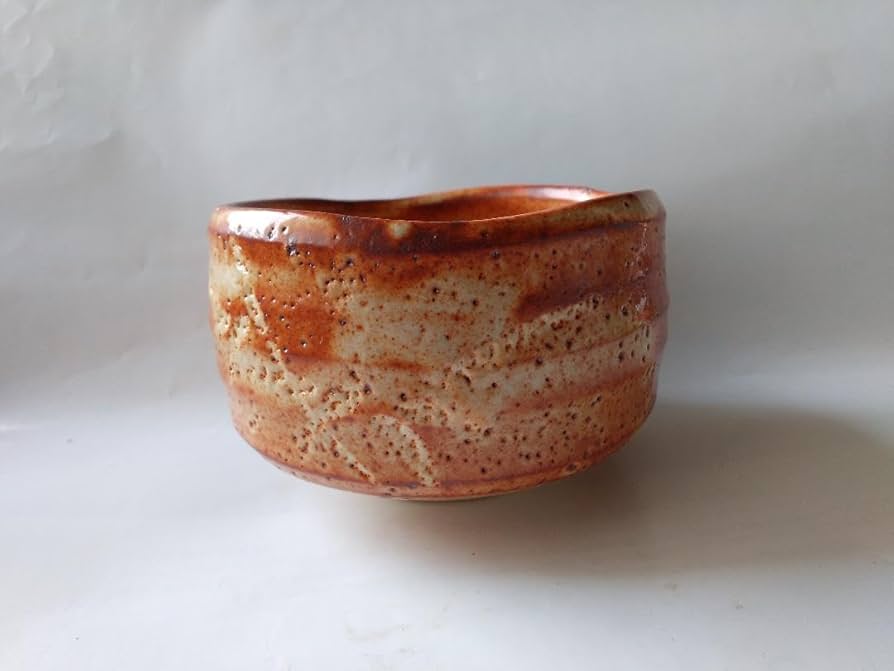 Amazon.co.jp: 加藤秀山 紅志野 志野焼 志野茶碗 共箱 茶道具 茶器