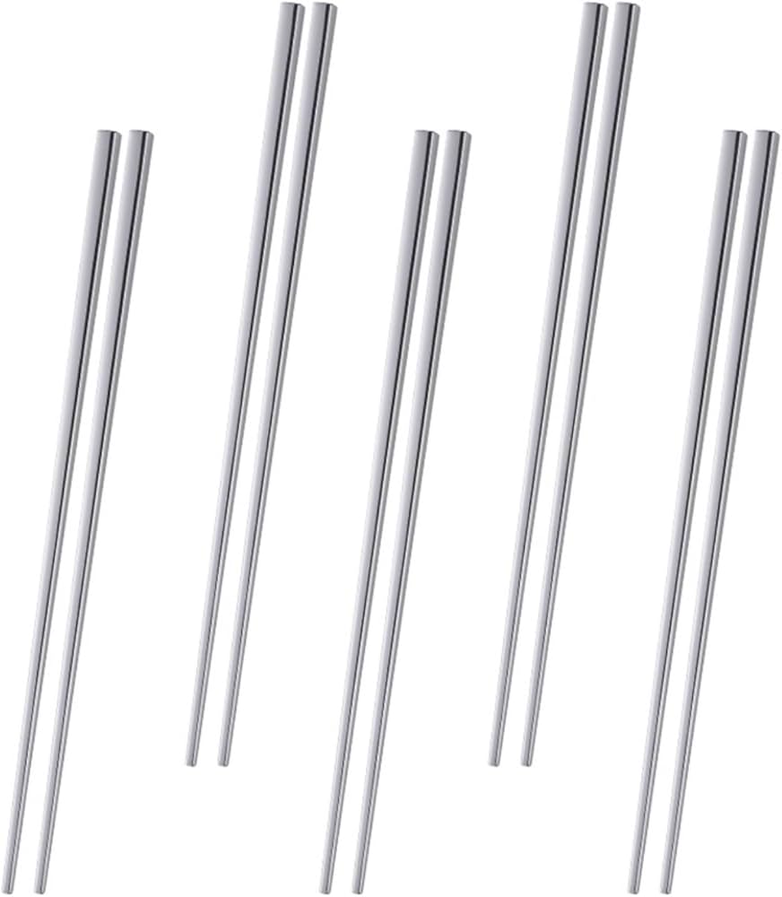 Amazon.co.jp: 箸 ステンレス箸 韓国箸 5膳セット 18-8ステンレス製