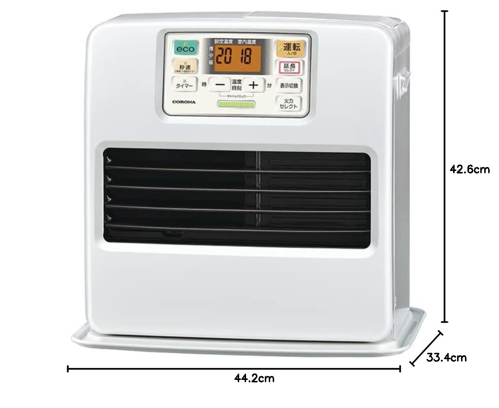 Amazon.co.jp : コロナ 石油ファンヒーター パールホワイト FH