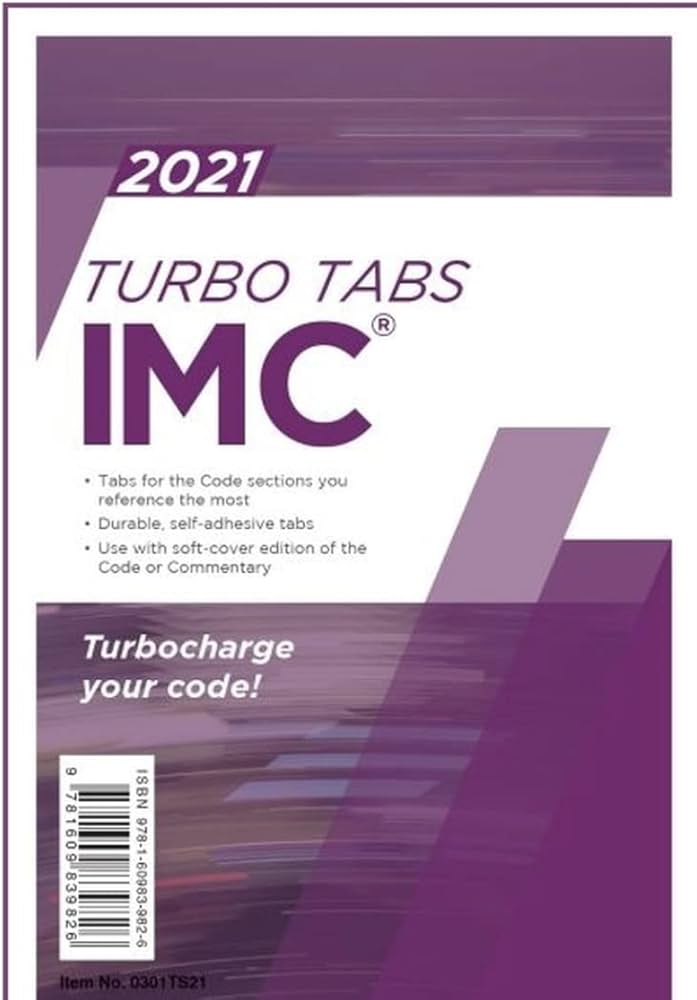 2021 International Mechanical Code Turbo Tabs (For Paperback Book