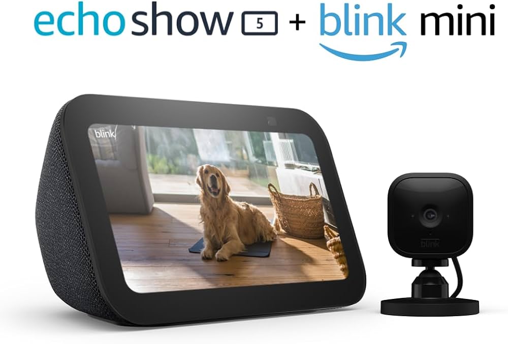 Amazon.com: Echo Show 5 (3rd Gen) with Blink Mini | Charcoal