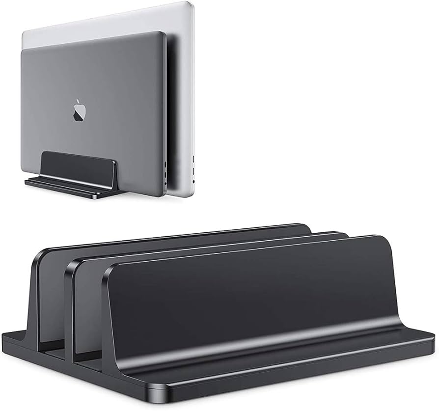 Amazon.co.jp: ノートパソコン スタンド 縦置き 2台収納 PC スタンド