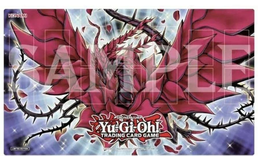 つりおCS プレイマット 十六夜アキ、ブラックローズ 遊戯王OCG プレイ