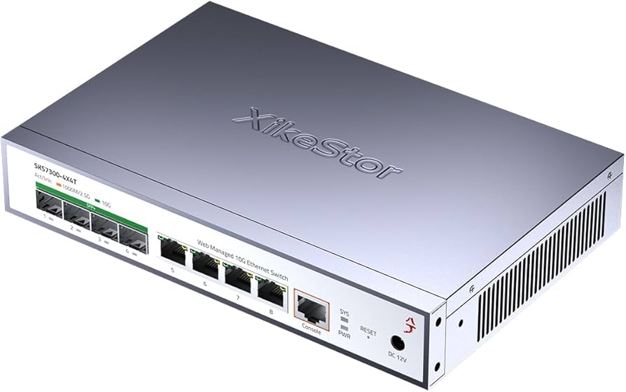 Amazon.com: XikeStor L2 Managed 8 Port 10G Ethernet Switch, 10Gb