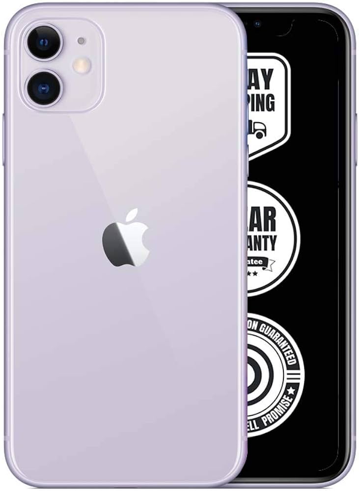 Apple iPhone 11, 64GB, Purple - Fully Unlocked (Renewed) : Amazon