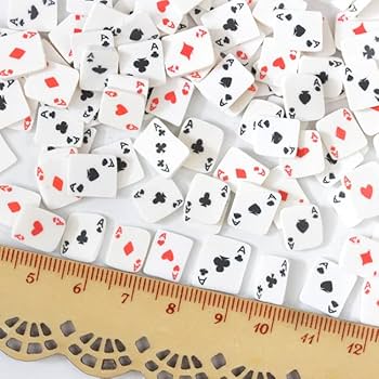 Amazon | 【封入 パーツ】15g トランプ モチーフ スライスパーツ