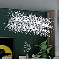 Amazon.co.jp : Oobaa現代タンポポシャンデリア照明器具 LEDクリスタル