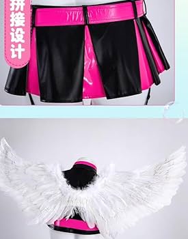 Amazon.co.jp: 2.5次元の誘惑 ミリエラ コスプレ衣装+髪飾り+翼+靴下