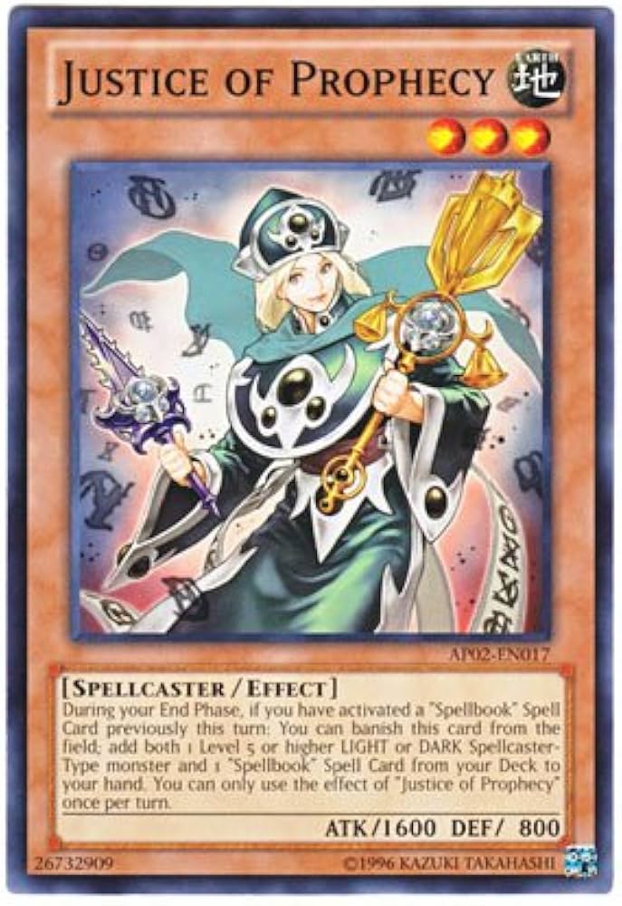 Amazon.co.jp: 遊戯王 英語版 AP02-EN017 Justice of Prophecy 魔導