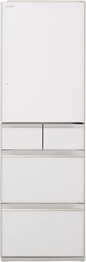 Amazon | 日立 冷蔵庫 幅60cm 470L クリスタルホワイト R-HWS47N XW 5