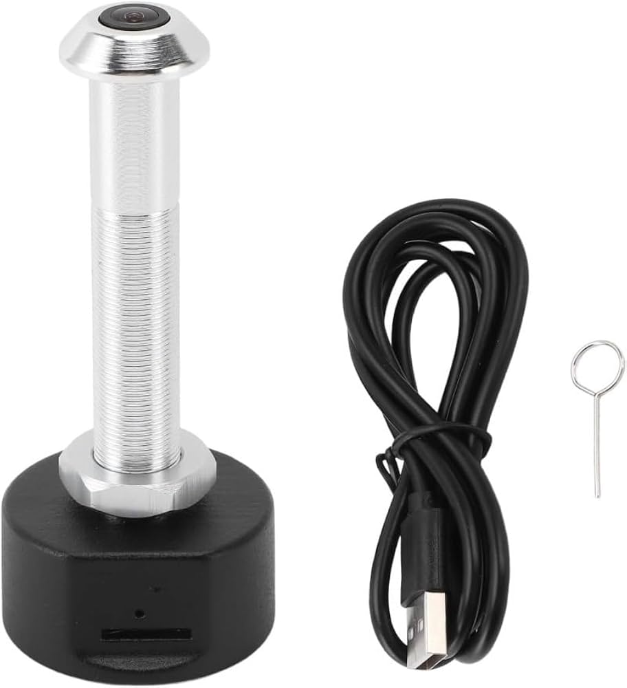 Amazon.co.jp: Wifiドアのぞき穴カメラ、HD 1080P 170°広角ドアアイ