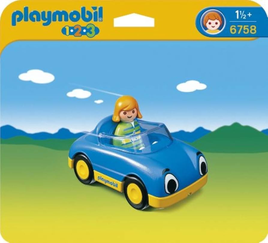 Amazon.co.jp: プレイモービル 1・2・3シリーズ 1.2.3オープンカー