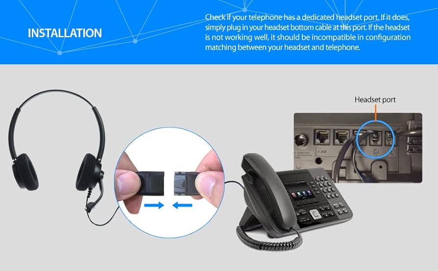 Amazon | IPD IPH-165 バイノーラル NC、コール センター、オフィス