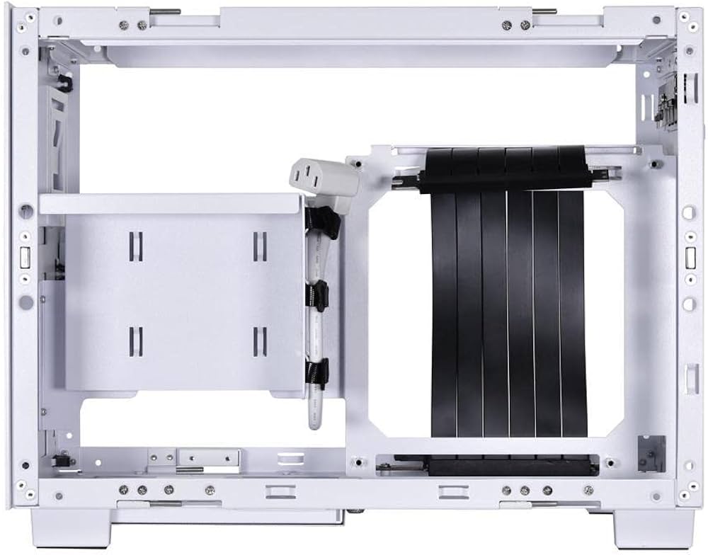 Amazon | LIANLI Q58-W-4 ホワイト Mini-ITX PCケース 3スロットサイズ