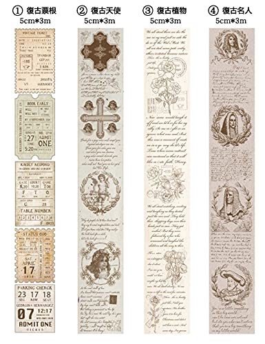 Amazon | 海外 マスキングテープ 珍しい ◇幅5cm 8種類◇ 透ける 英語