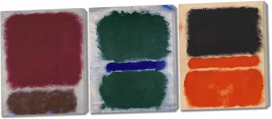 Amazon.co.jp: マーク・ロスコマルチカラーセット3アートフレーム