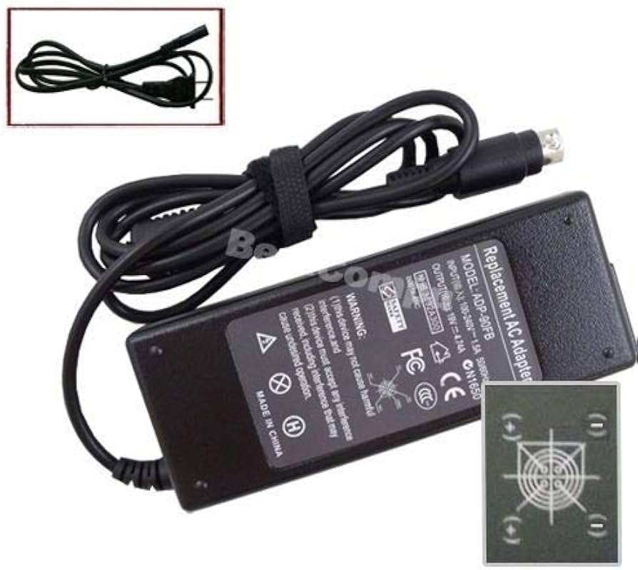 Amazon.com: New 90W 4 Pin Tip AC Adapter Charger Power Supply Cord