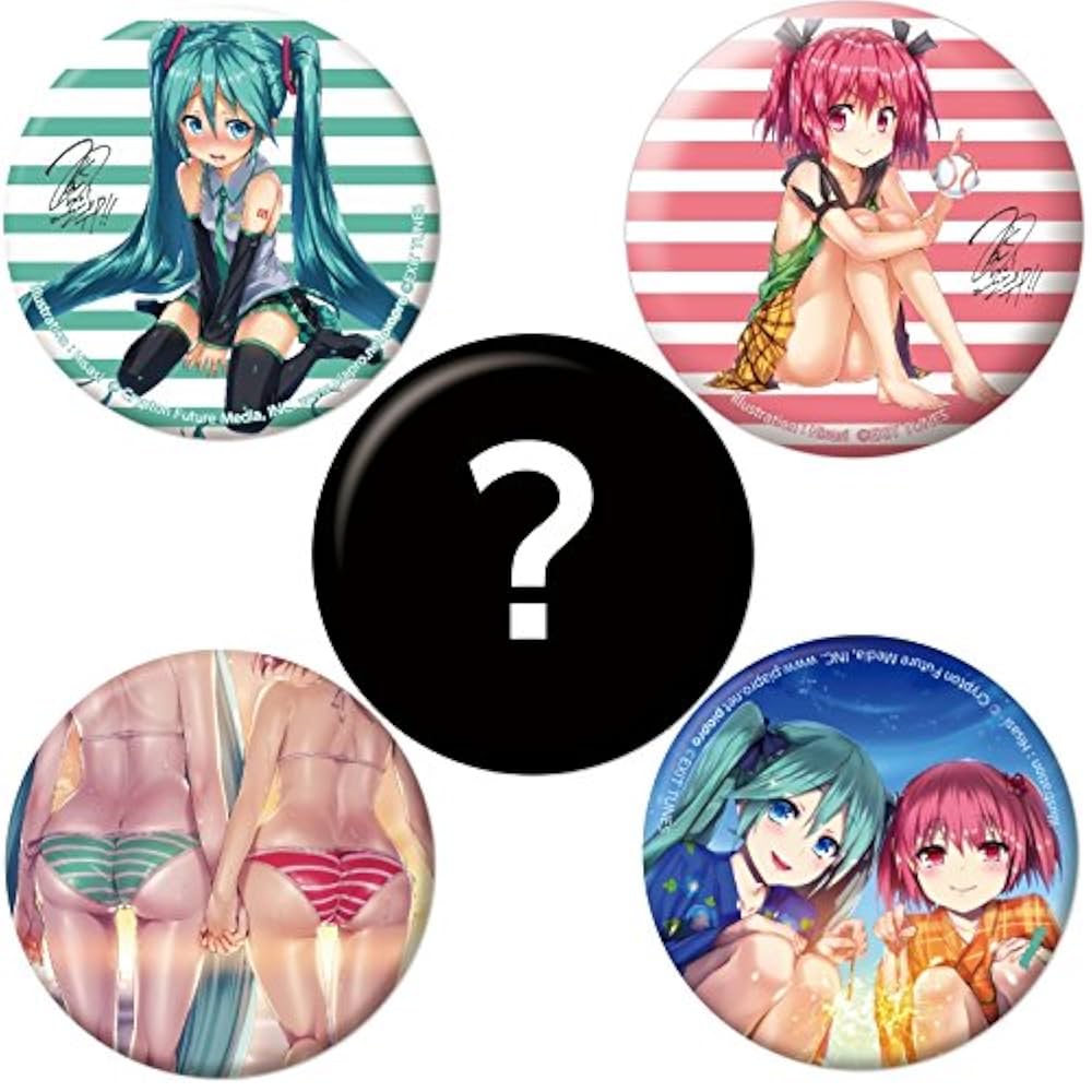 デッドボールP】デPたん 股関節脱臼 デP loves 初音ミク 缶バッジ