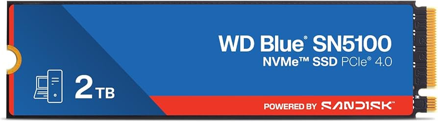 Amazon.com: WD Blue SN5100 2TB NVMe SSD - M.2 2280, PCIe Gen 4.0