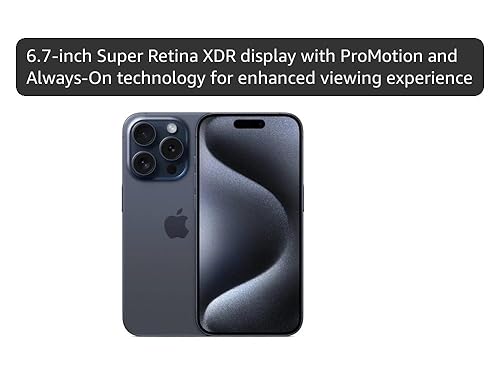 Amazon.com: Apple iPhone 15 Pro Max, 1TB, Blue Titanium - Unlocked