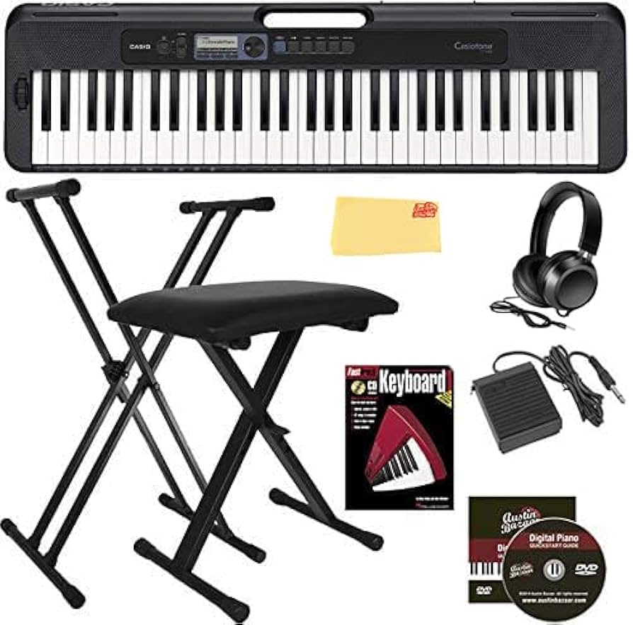Amazon.com: Casio CT-S300 61-Key Keyboard Bundle with Adjustable