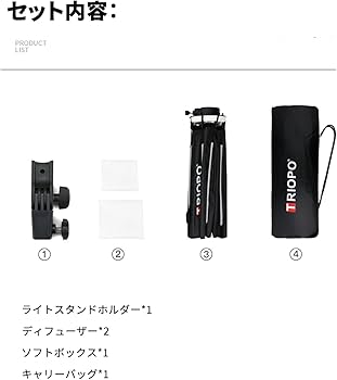 Amazon | SOONPHO 65cm オクタゴン型ソフトボックス S型ブラケット