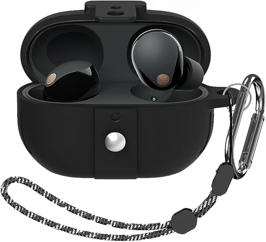 Amazon | For ソニー WF-1000XM5 用 ケース カラビナ付き LEDライト