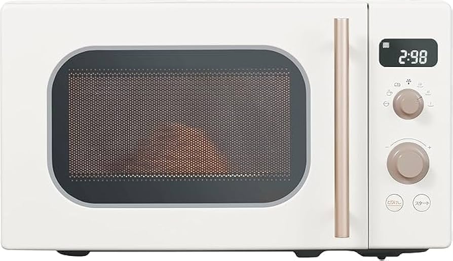 Amazon | レトロ電子レンジ 17L ターンテーブル 単機能 レンジ 全国