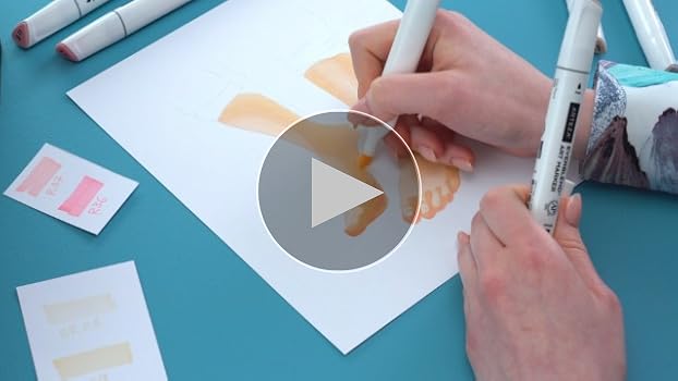 Amazon.com: ARTEZA Alcohol Markers – Set of 36 Portrait & Skin