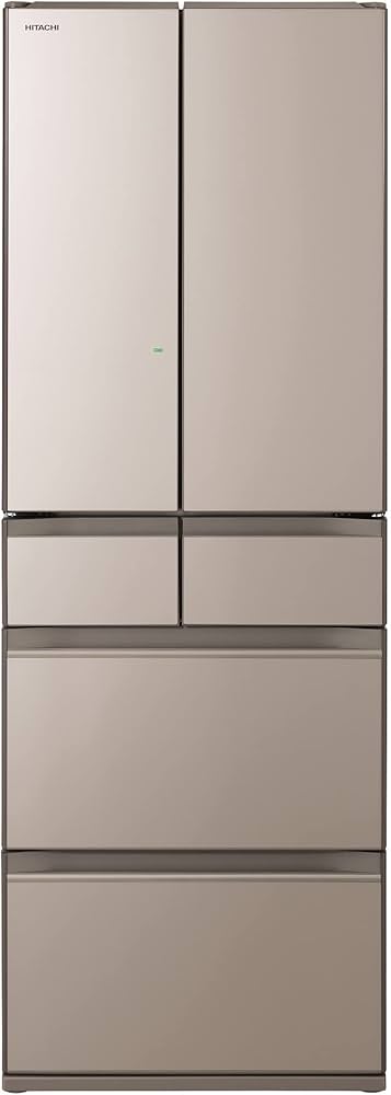 Amazon.co.jp: 日立 冷蔵庫 幅65cm 540L クリスタルシャンパン R-HW54R